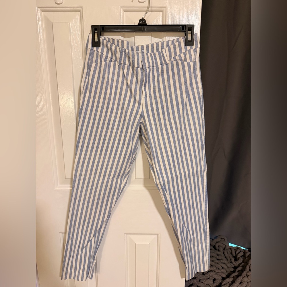 Old Navy Blue and White Striped Pants